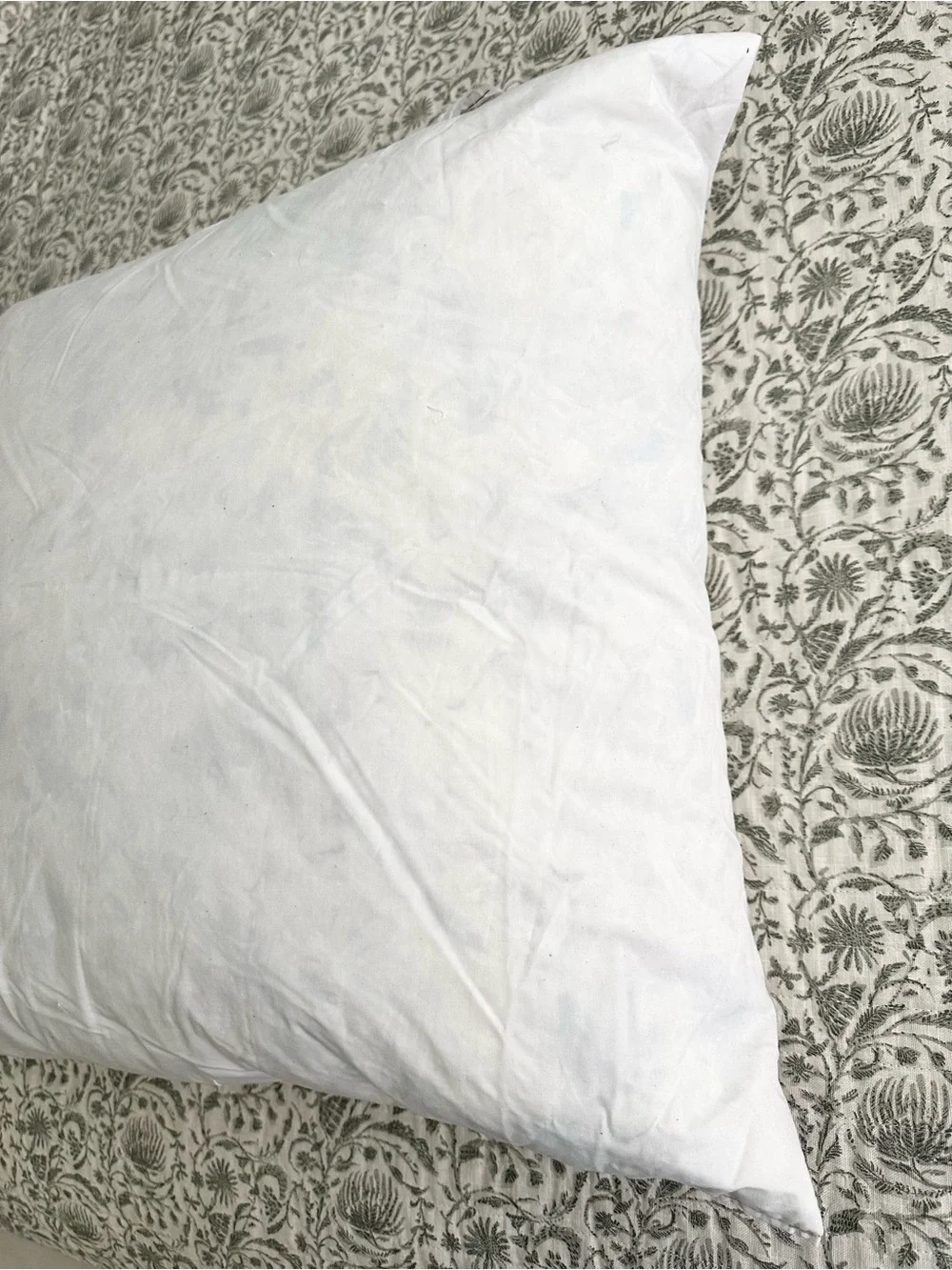 Down Feather 22” Square Pillow Insert